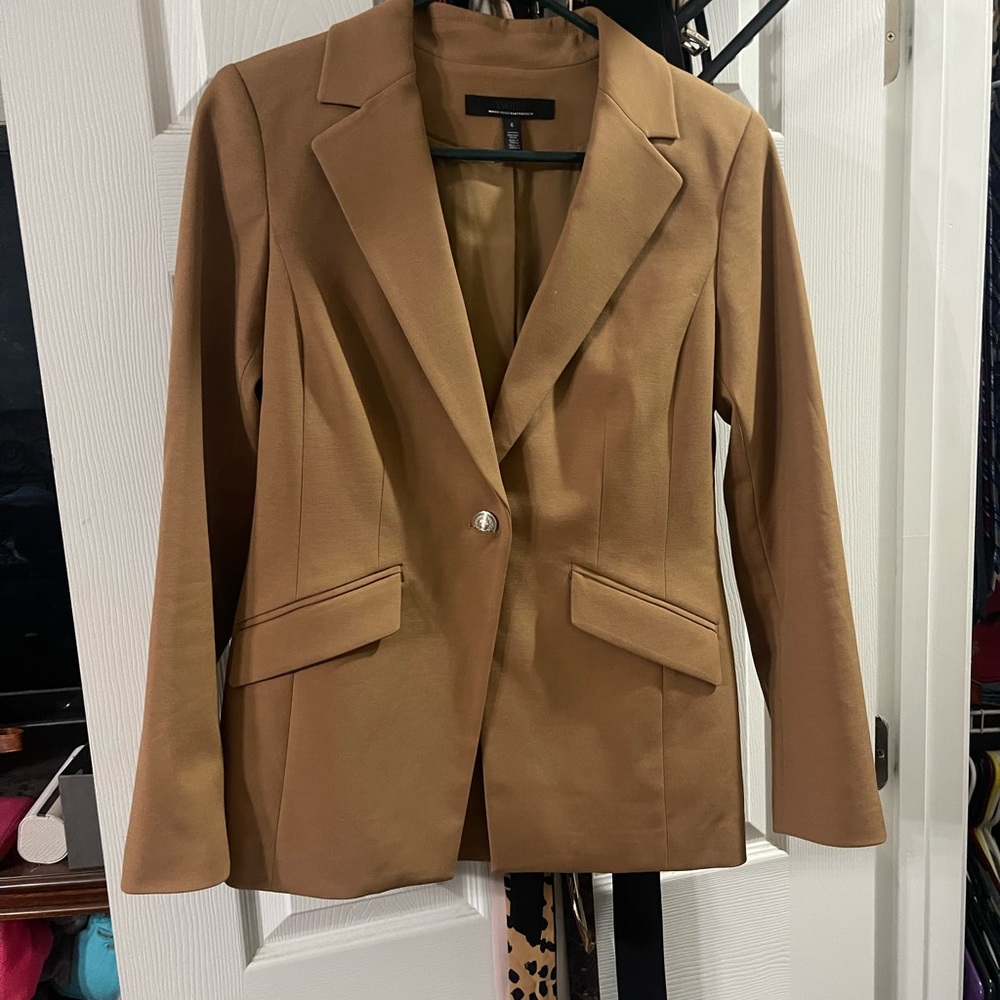 White House Black Market Camel Blazer